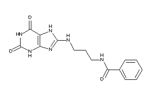 Image of N-[3-[(2,6-diketo-3,7-dihydropurin-8-yl)amino]propyl]benzamide