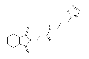 3-(1,3-diketo-3a,4,5,6,7,7a-hexahydroisoindol-2-yl)-N-[3-(1,2,4-oxadiazol-5-yl)propyl]propionamide