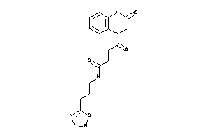 4-keto-4-(3-keto-2,4-dihydroquinoxalin-1-yl)-N-[3-(1,2,4-oxadiazol-5-yl)propyl]butyramide