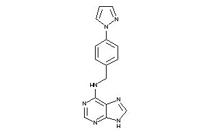 9H-purin-6-yl-(4-pyrazol-1-ylbenzyl)amine