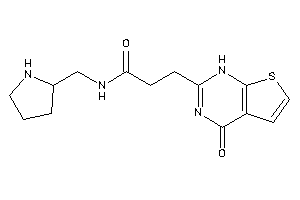 Image of 3-(4-keto-1H-thieno[2,3-d]pyrimidin-2-yl)-N-(pyrrolidin-2-ylmethyl)propionamide
