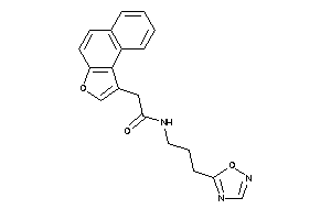 2-benzo[e]benzofuran-1-yl-N-[3-(1,2,4-oxadiazol-5-yl)propyl]acetamide