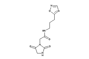 Image of 2-(2,5-diketoimidazolidin-1-yl)-N-[3-(1,2,4-oxadiazol-5-yl)propyl]acetamide