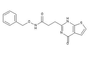 Image of N-benzoxy-3-(4-keto-1H-thieno[2,3-d]pyrimidin-2-yl)propionamide
