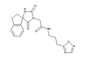 2-(2,5-diketospiro[imidazolidine-4,1'-indane]-1-yl)-N-[3-(1,2,4-oxadiazol-5-yl)propyl]acetamide