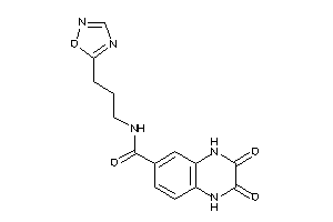2,3-diketo-N-[3-(1,2,4-oxadiazol-5-yl)propyl]-1,4-dihydroquinoxaline-6-carboxamide