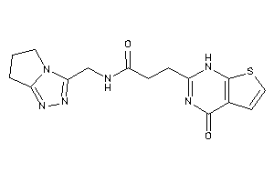 N-(6,7-dihydro-5H-pyrrolo[2,1-c][1,2,4]triazol-3-ylmethyl)-3-(4-keto-1H-thieno[2,3-d]pyrimidin-2-yl)propionamide
