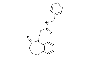 Image of N-benzyl-2-(2-keto-4,5-dihydro-3H-1-benzazepin-1-yl)acetamide