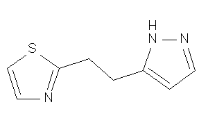 2-[2-(1H-pyrazol-5-yl)ethyl]thiazole