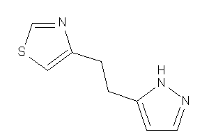 4-[2-(1H-pyrazol-5-yl)ethyl]thiazole