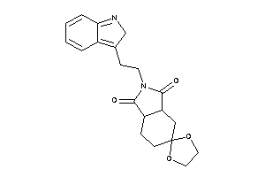 2'-[2-(2H-indol-3-yl)ethyl]spiro[1,3-dioxolane-2,6'-4,5,7,7a-tetrahydro-3aH-isoindole]-1',3'-quinone