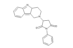 Image of 3-(1,3,4,4a-tetrahydropyrido[4,3-b]indol-2-yl)-1-phenyl-pyrrolidine-2,5-quinone