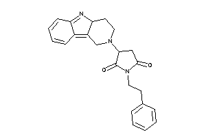 Image of 3-(1,3,4,4a-tetrahydropyrido[4,3-b]indol-2-yl)-1-phenethyl-pyrrolidine-2,5-quinone