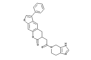 6-[2-keto-2-(3,4,6,7-tetrahydroimidazo[4,5-c]pyridin-5-yl)ethyl]-3-phenyl-5,6-dihydrofuro[3,2-g]chromen-7-one