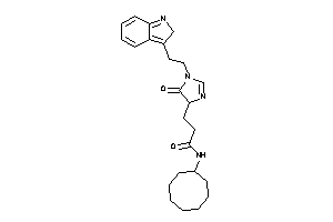 N-cyclooctyl-3-[1-[2-(2H-indol-3-yl)ethyl]-5-keto-2-imidazolin-4-yl]propionamide