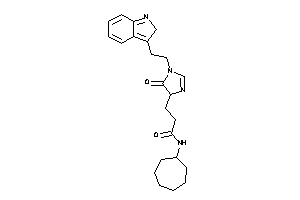 N-cycloheptyl-3-[1-[2-(2H-indol-3-yl)ethyl]-5-keto-2-imidazolin-4-yl]propionamide