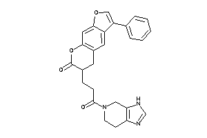 Image of 6-[3-keto-3-(3,4,6,7-tetrahydroimidazo[4,5-c]pyridin-5-yl)propyl]-3-phenyl-5,6-dihydrofuro[3,2-g]chromen-7-one