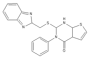 2-(2H-benzimidazol-2-ylmethylthio)-3-phenyl-1,2,4a,7a-tetrahydrothieno[2,3-d]pyrimidin-4-one