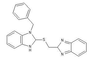 2-[[(3-benzyl-1,2-dihydrobenzimidazol-2-yl)thio]methyl]-2H-benzimidazole