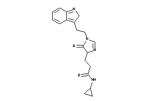N-cyclopropyl-3-[1-[2-(2H-indol-3-yl)ethyl]-5-keto-2-imidazolin-4-yl]propionamide