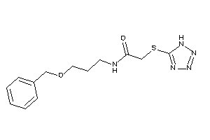 N-(3-benzoxypropyl)-2-(1H-tetrazol-5-ylthio)acetamide