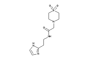 2-(1,1-diketo-1,4-thiazinan-4-yl)-N-[2-(1H-imidazol-2-yl)ethyl]acetamide