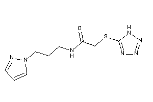 N-(3-pyrazol-1-ylpropyl)-2-(1H-tetrazol-5-ylthio)acetamide