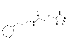 N-[2-(cyclohexoxy)ethyl]-2-(1H-tetrazol-5-ylthio)acetamide