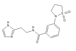 3-(1,1-diketo-1,2-thiazolidin-2-yl)-N-[2-(1H-imidazol-2-yl)ethyl]benzamide