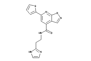 N-[2-(1H-imidazol-2-yl)ethyl]-6-(2-thienyl)isoxazolo[5,4-b]pyridine-4-carboxamide