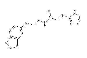 N-[2-(1,3-benzodioxol-5-yloxy)ethyl]-2-(1H-tetrazol-5-ylthio)acetamide