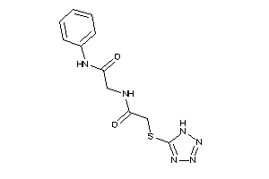 N-phenyl-2-[[2-(1H-tetrazol-5-ylthio)acetyl]amino]acetamide