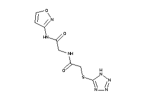 Image of N-isoxazol-3-yl-2-[[2-(1H-tetrazol-5-ylthio)acetyl]amino]acetamide
