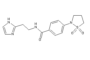 4-(1,1-diketo-1,2-thiazolidin-2-yl)-N-[2-(1H-imidazol-2-yl)ethyl]benzamide