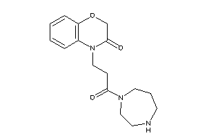 4-[3-(1,4-diazepan-1-yl)-3-keto-propyl]-1,4-benzoxazin-3-one