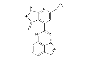 6-cyclopropyl-N-(1H-indazol-7-yl)-3-keto-1,2-dihydropyrazolo[3,4-b]pyridine-4-carboxamide