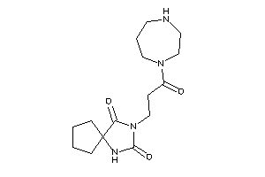 3-[3-(1,4-diazepan-1-yl)-3-keto-propyl]-1,3-diazaspiro[4.4]nonane-2,4-quinone
