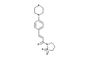 1-(1,1-diketo-1,2-thiazolidin-2-yl)-3-(4-morpholinophenyl)prop-2-en-1-one