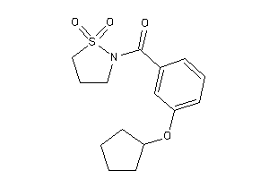 [3-(cyclopentoxy)phenyl]-(1,1-diketo-1,2-thiazolidin-2-yl)methanone