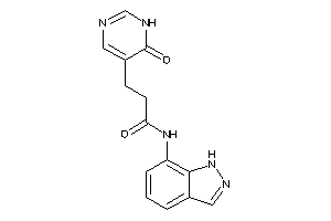 N-(1H-indazol-7-yl)-3-(6-keto-1H-pyrimidin-5-yl)propionamide