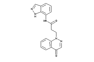 N-(1H-indazol-7-yl)-3-(4-ketocinnolin-1-yl)propionamide
