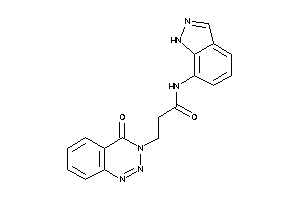 N-(1H-indazol-7-yl)-3-(4-keto-1,2,3-benzotriazin-3-yl)propionamide