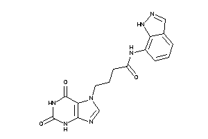 4-(2,6-diketo-3H-purin-7-yl)-N-(1H-indazol-7-yl)butyramide