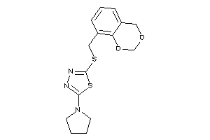 2-(4H-1,3-benzodioxin-8-ylmethylthio)-5-pyrrolidino-1,3,4-thiadiazole