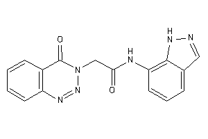 N-(1H-indazol-7-yl)-2-(4-keto-1,2,3-benzotriazin-3-yl)acetamide