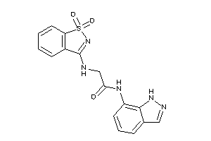 2-[(1,1-diketo-1,2-benzothiazol-3-yl)amino]-N-(1H-indazol-7-yl)acetamide