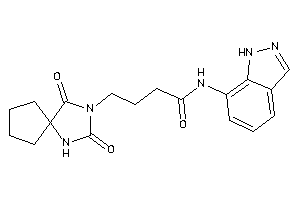 4-(2,4-diketo-1,3-diazaspiro[4.4]nonan-3-yl)-N-(1H-indazol-7-yl)butyramide