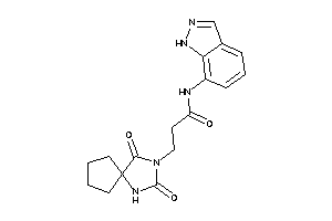 3-(2,4-diketo-1,3-diazaspiro[4.4]nonan-3-yl)-N-(1H-indazol-7-yl)propionamide