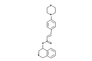 3-(4-morpholinophenyl)acrylic Acid Isothiochroman-4-yl Ester