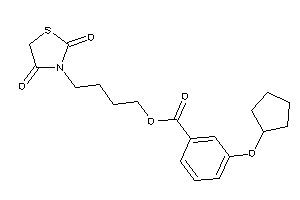 3-(cyclopentoxy)benzoic Acid 4-(2,4-diketothiazolidin-3-yl)butyl Ester